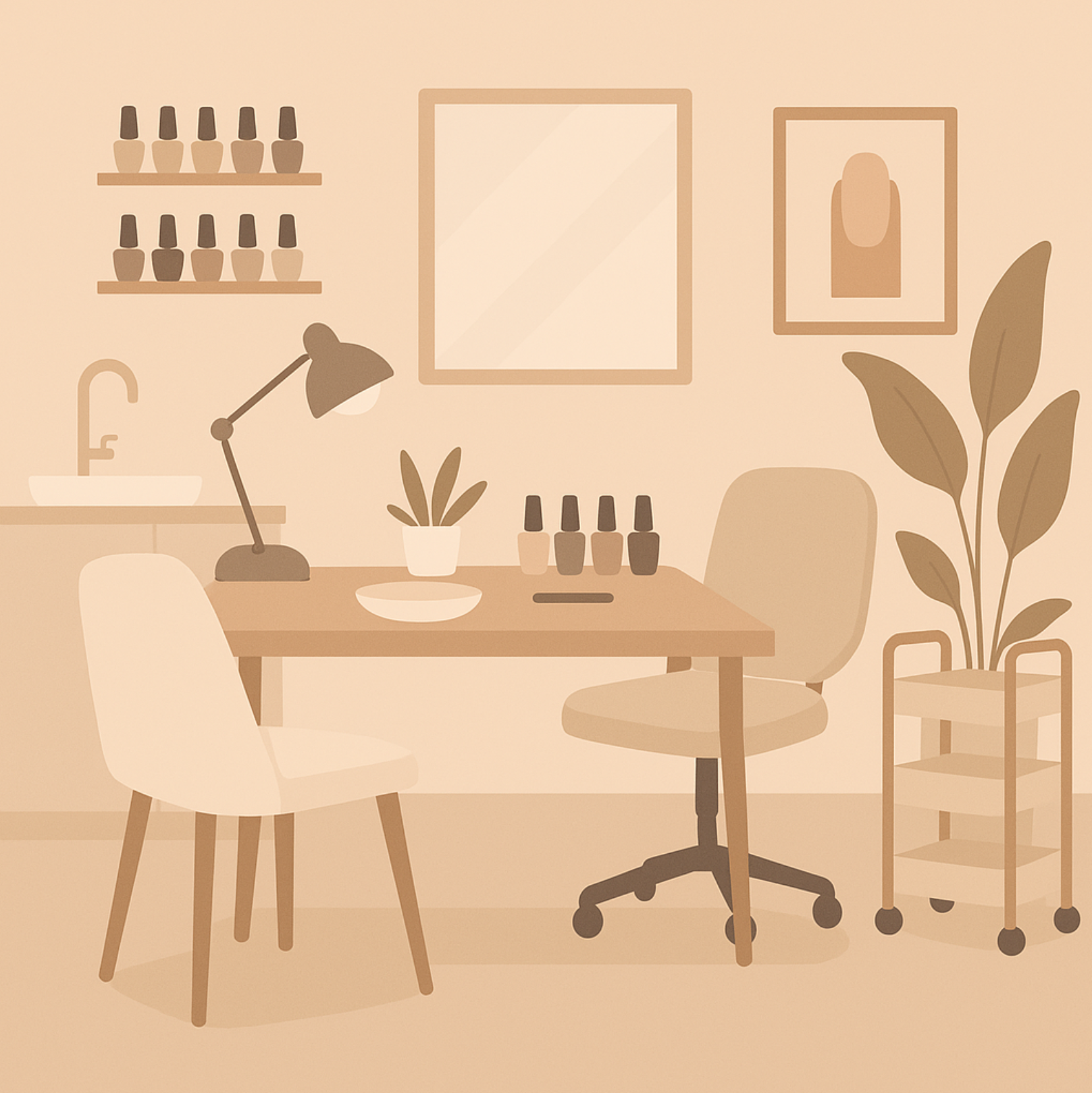 Nagelstudio einrichten