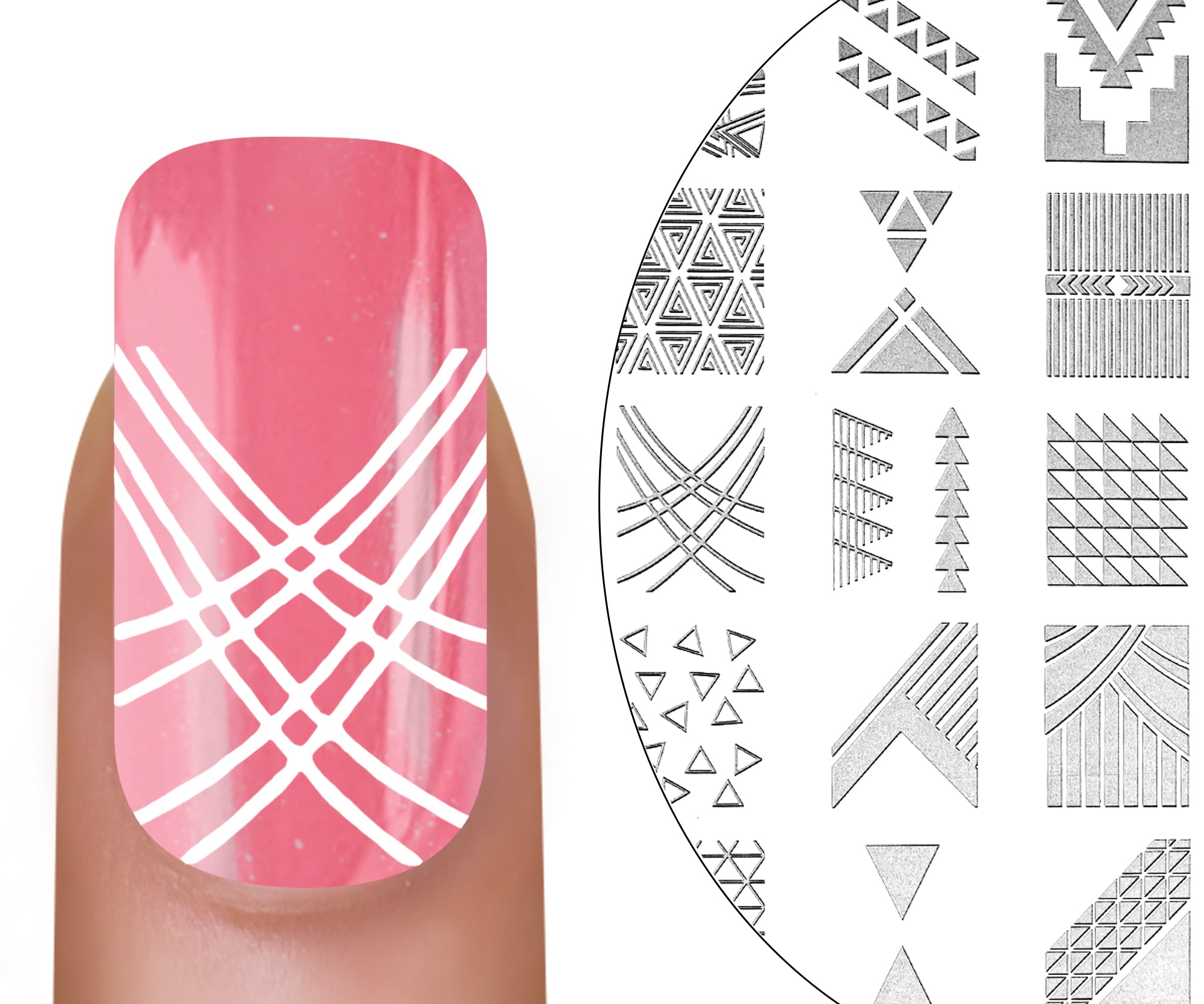 Pochoir d'estampage MoYou-London Formes sacrées 06