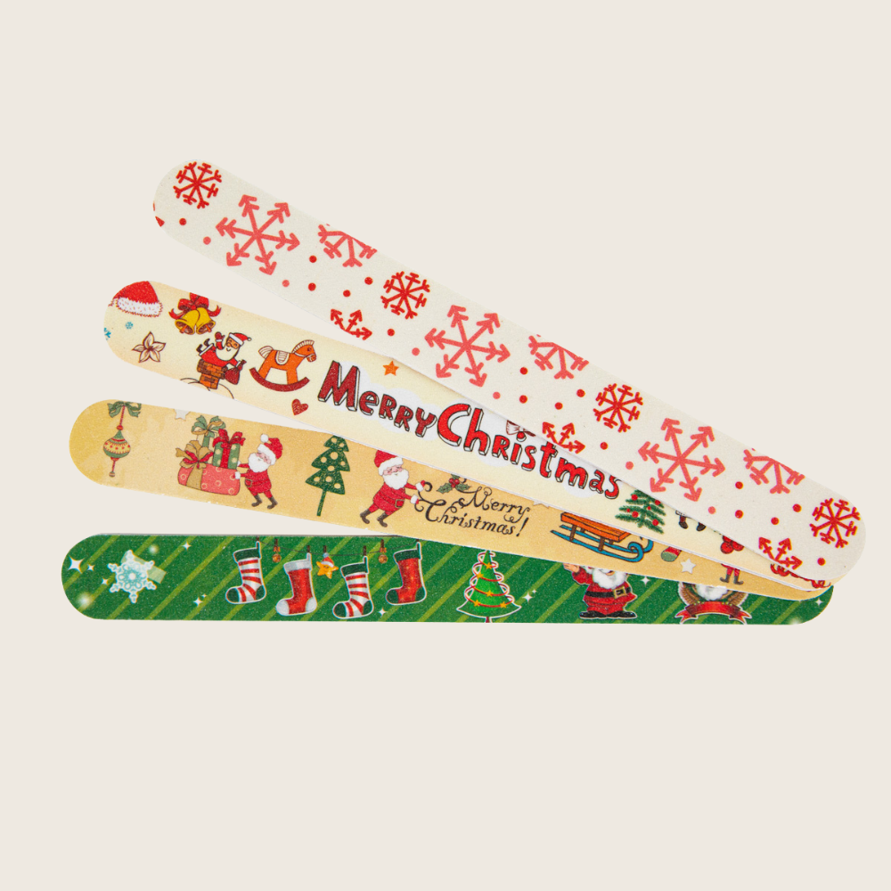 Emmi-Nail Files Set of 4 Christmas 180/180