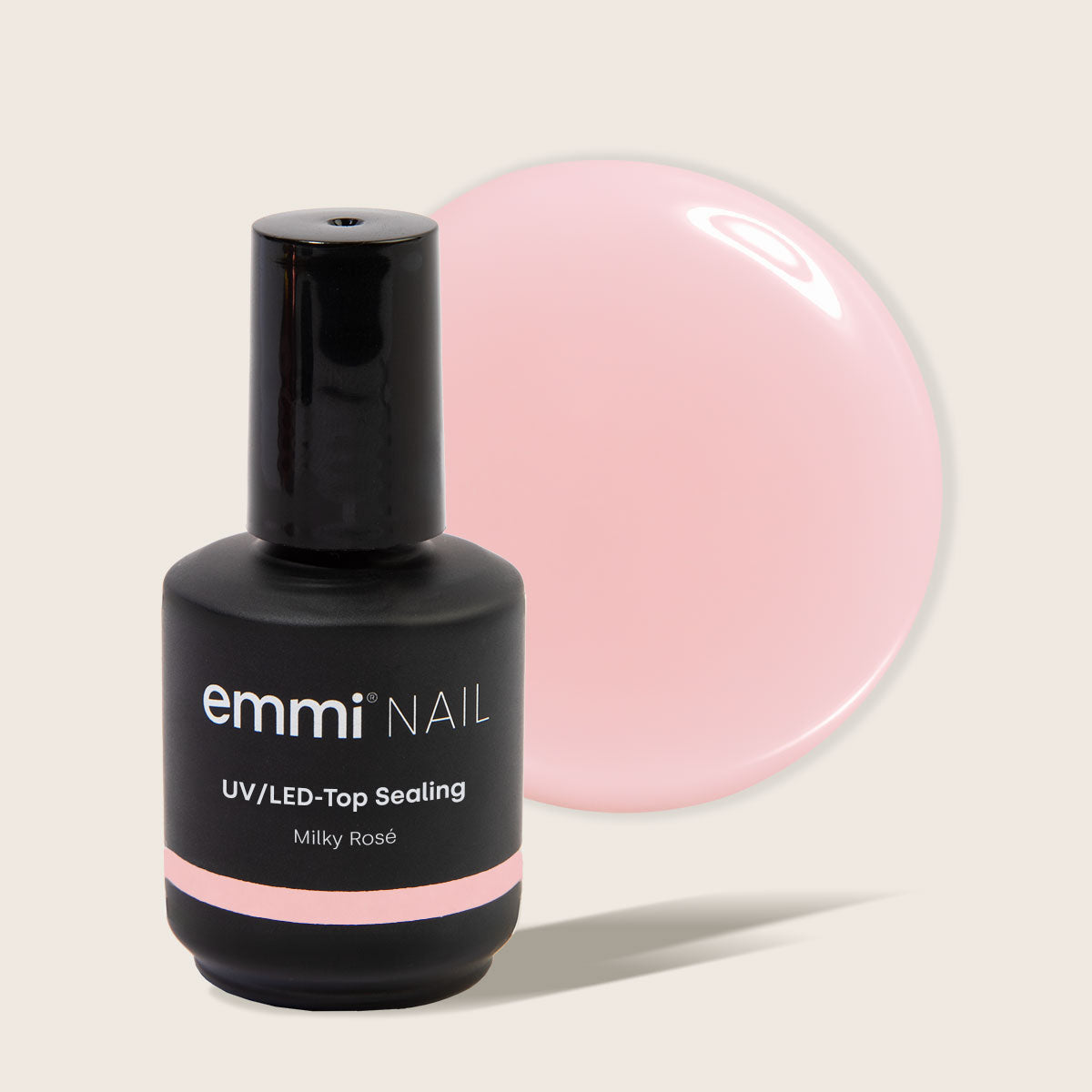 Vernis à ongles Emmi-Nail UV/LED Top Sealing Milky Rosé 15 ml