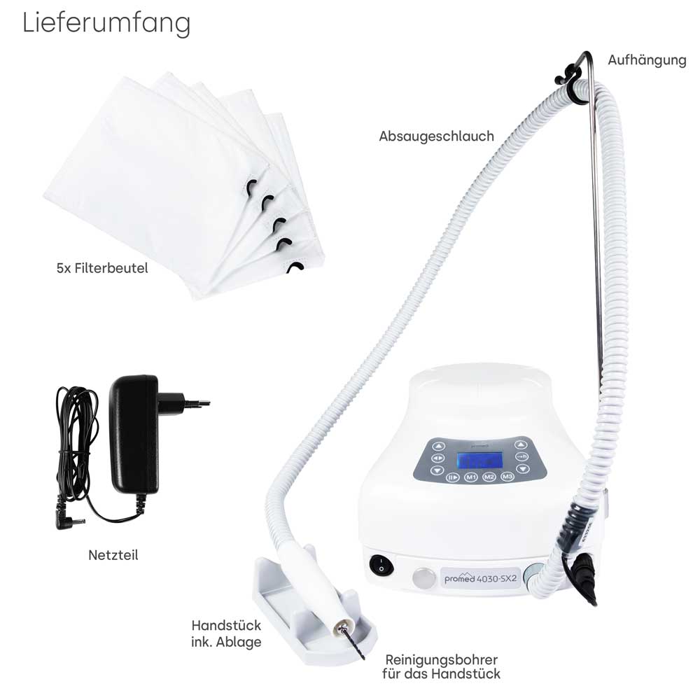Fräser Promed mit Staubabsaugung 4030-SX2 - 30.000 U/Min.