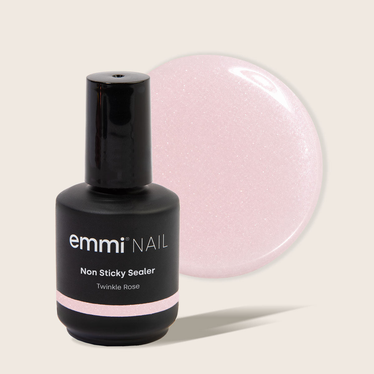 Emmi-Nail Scellant Non Collant Twinkle Rose 14 ml