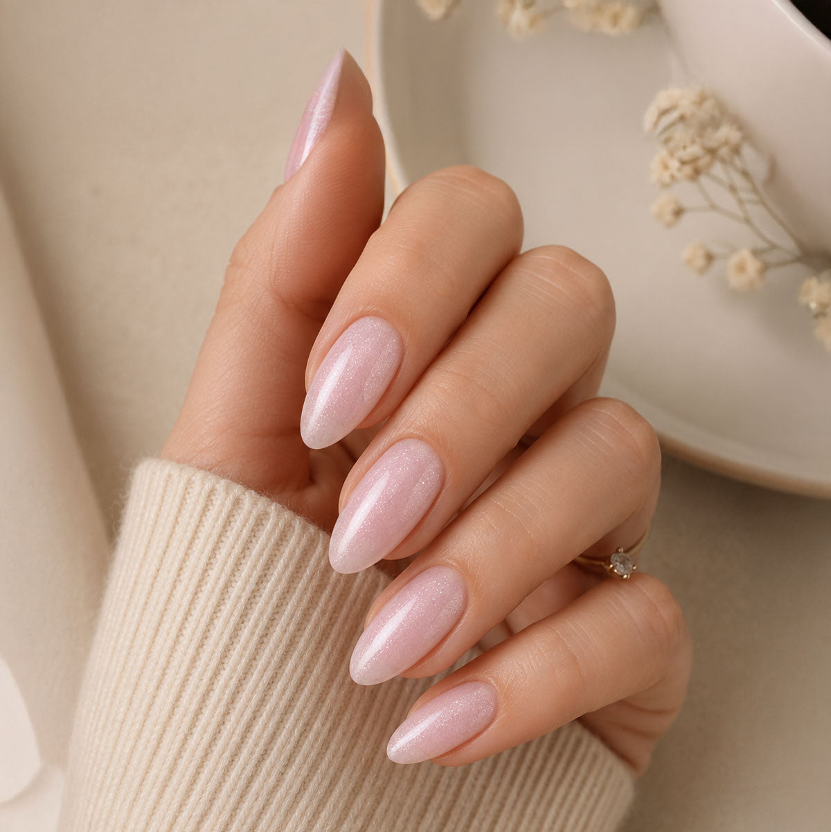 Emmi-Nail Scellant Non Collant Twinkle Rose 14 ml