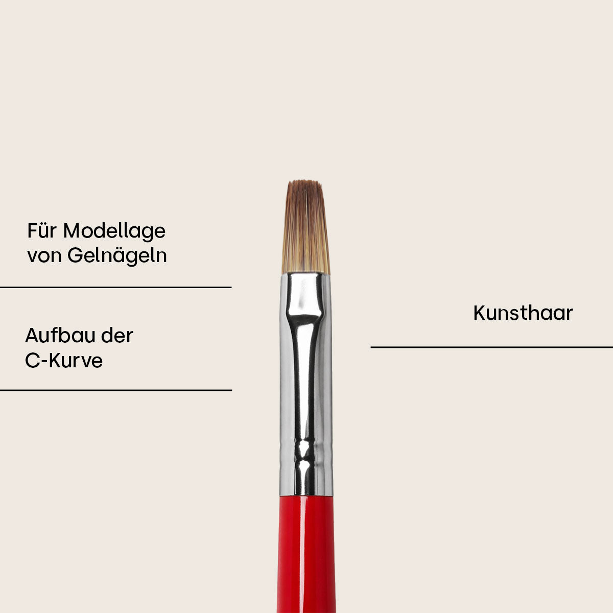Emmi-Nail GenerationRed Pinsel Gr. 4 Gerade