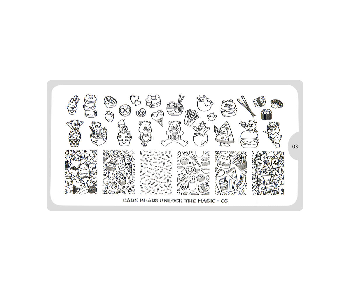 Pochoir d'estampage MoYou-London Care Bears Magic 03