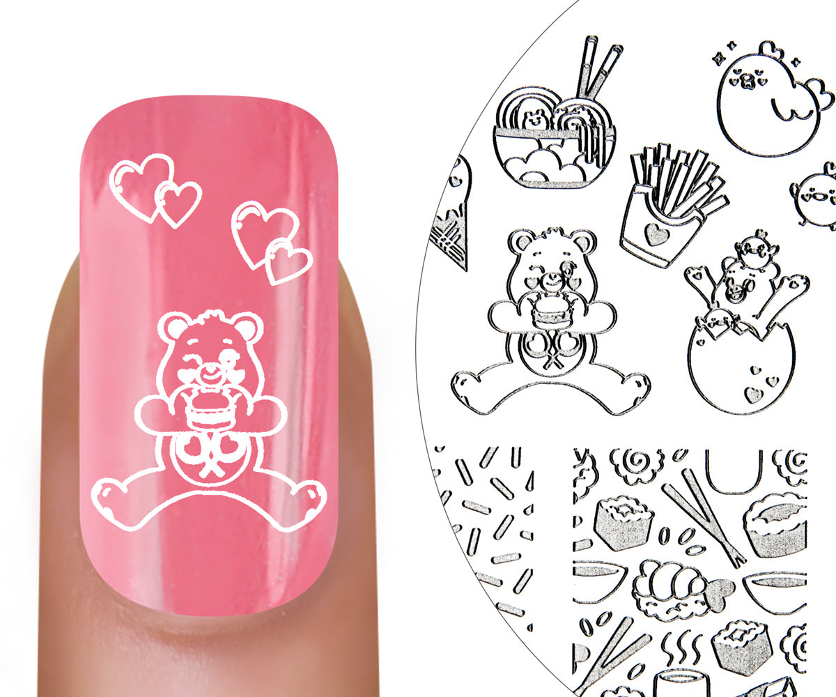 Pochoir d'estampage MoYou-London Care Bears Magic 03