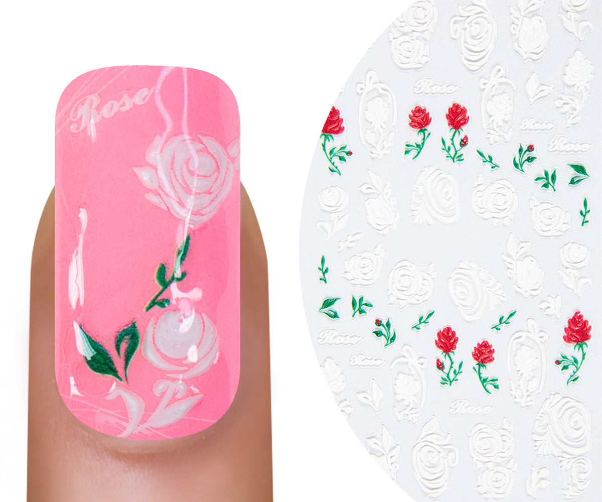 Emmi-Nail 5D Art Nail Sticker Romantic Rose