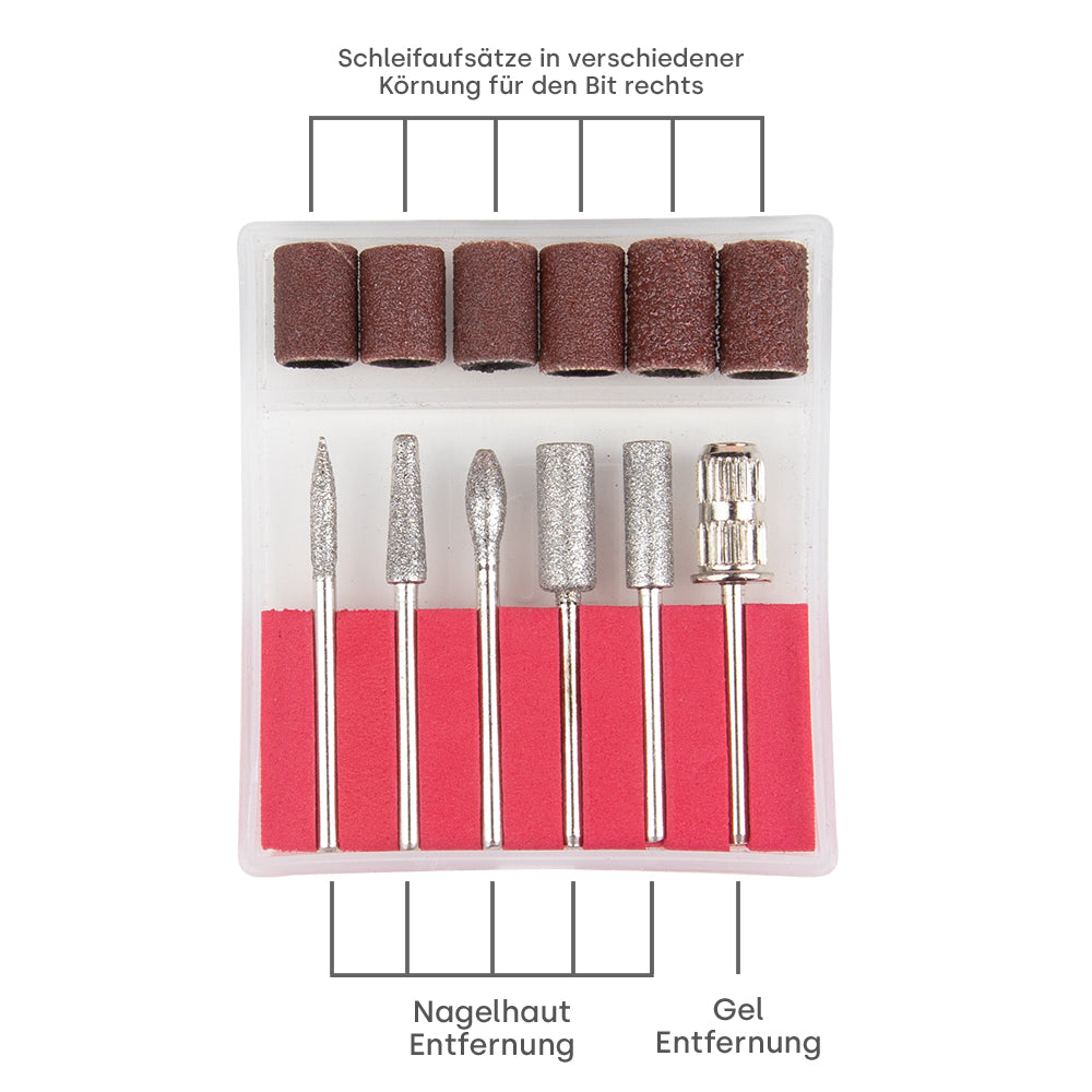 Emmi-Nail USB drill including bit set