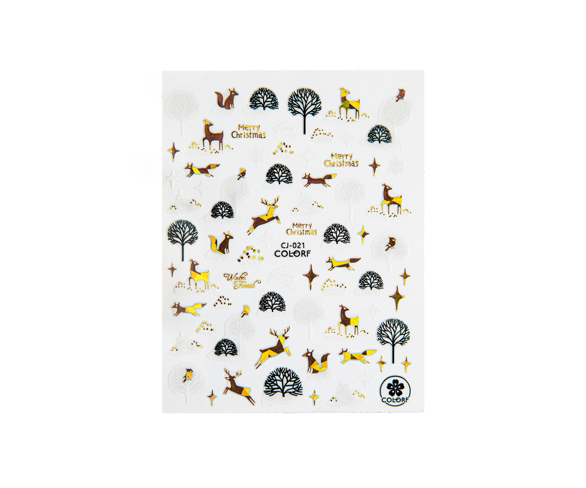 Emmi-Nail 3D Art Nail Sticker Wild Christmas