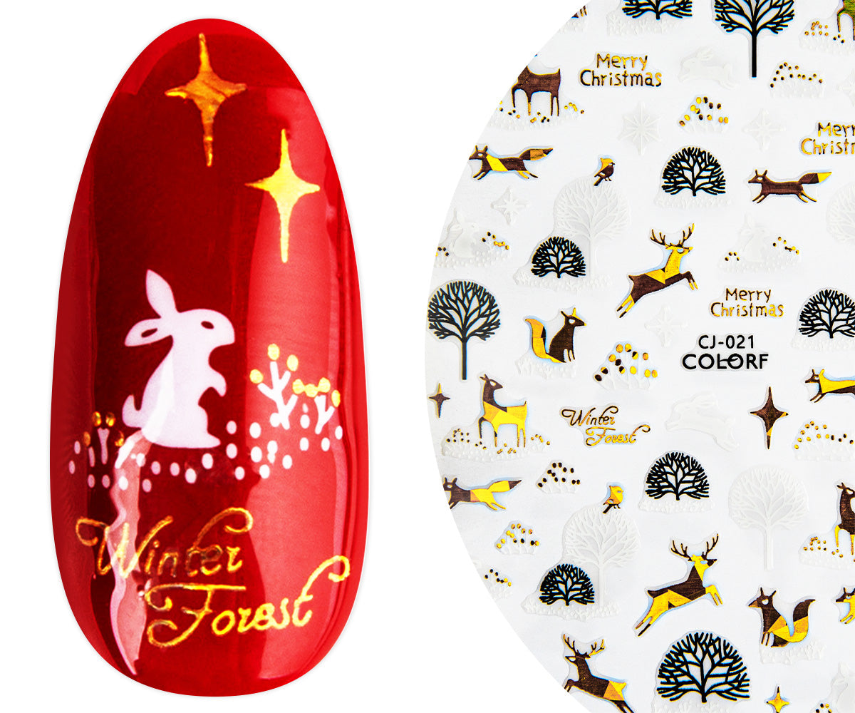 Emmi-Nail 3D Art Nail Sticker Wild Christmas
