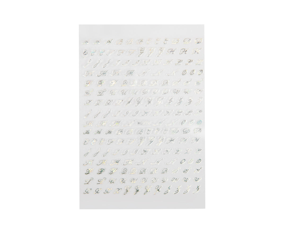 Emmi-Nail 3D Art Nail Sticker Buchstaben 2