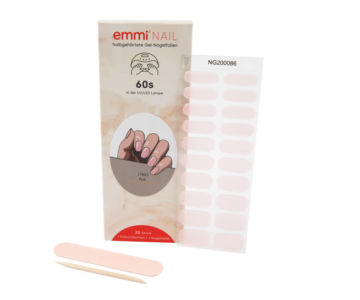 Emmi-Nail Gel Nagelfolien Pink 20Stk.