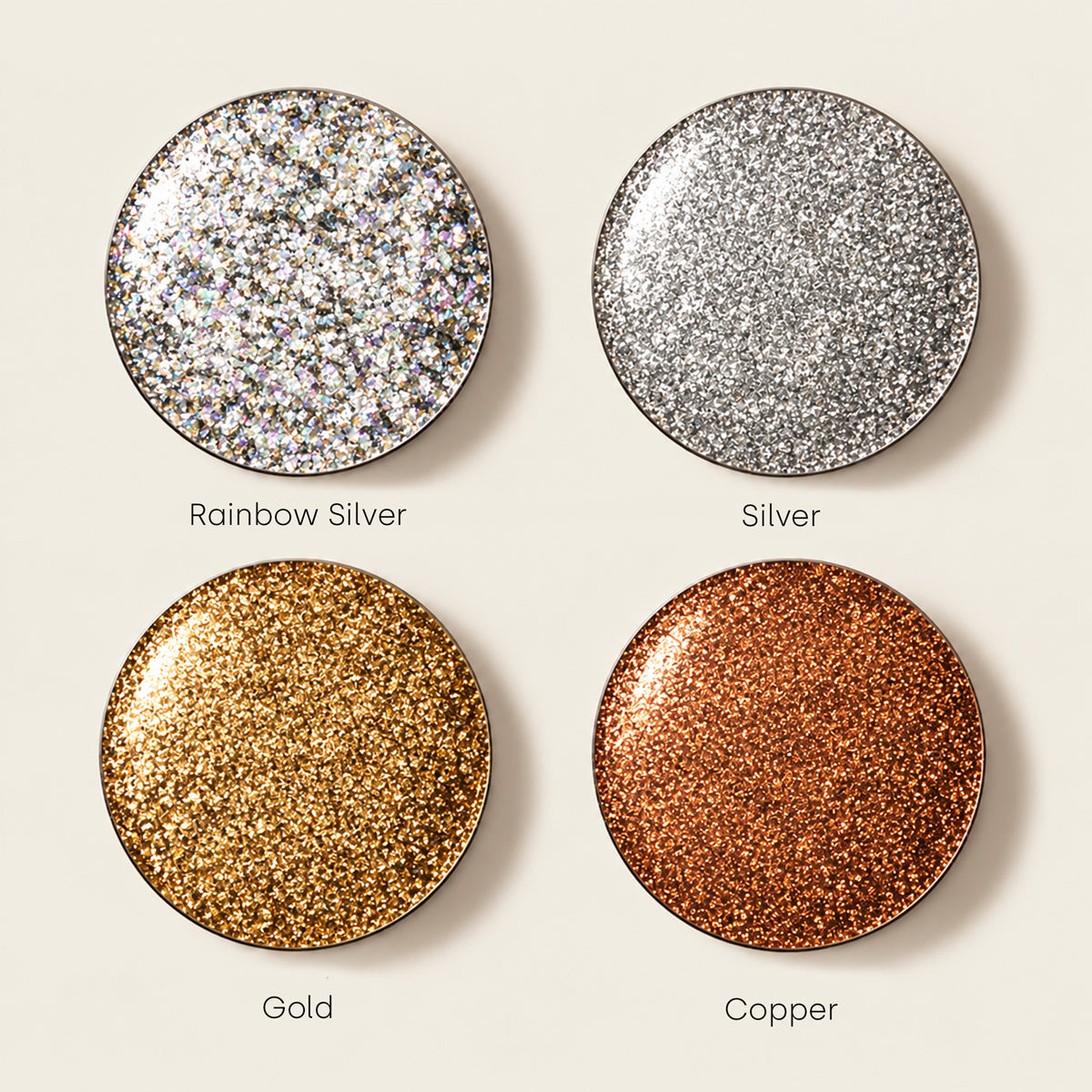 Poudre chromée miroir Emmi-Nail Classy 4 pièces
