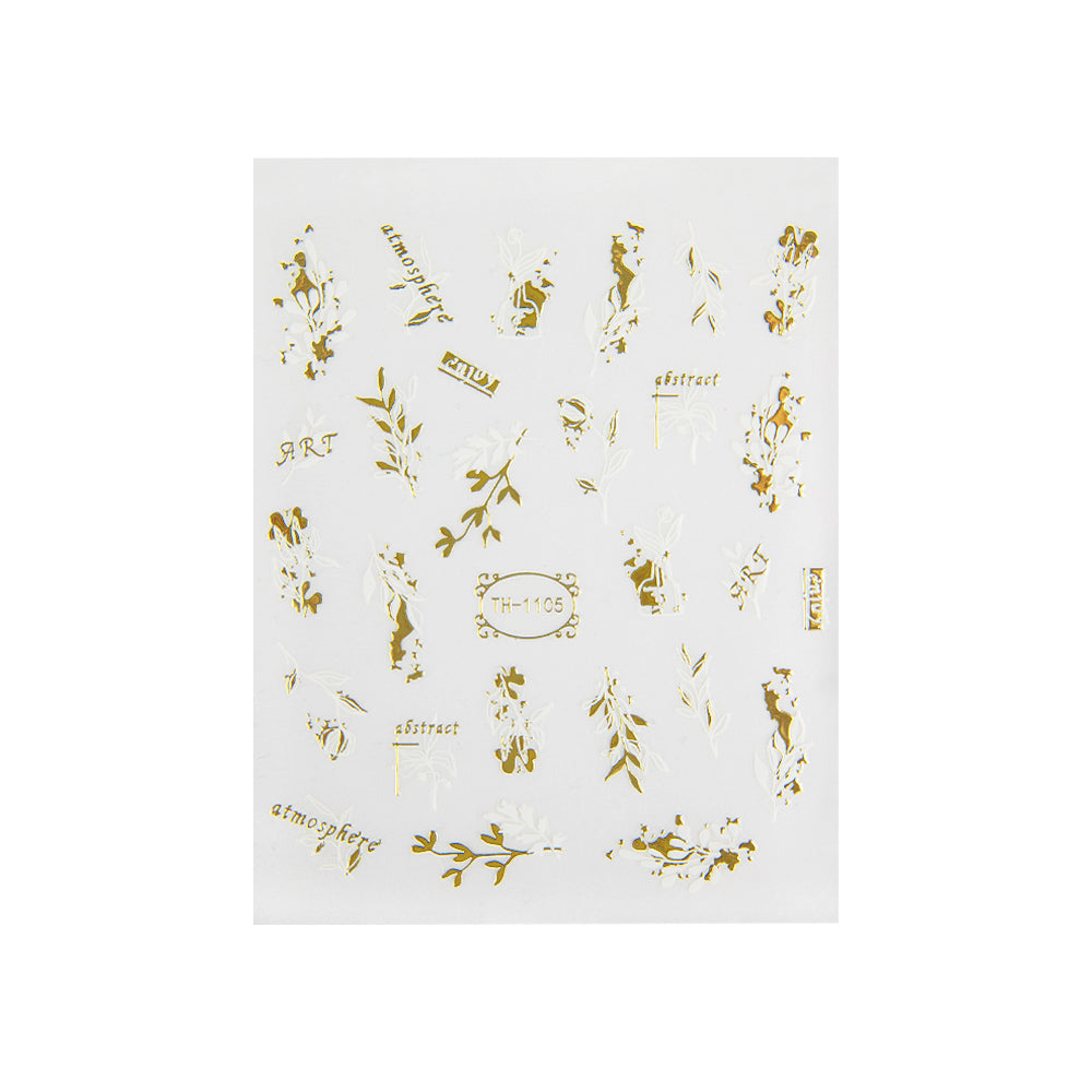 Emmi-Nail 3D Art Nail Sticker Abstract Leaves