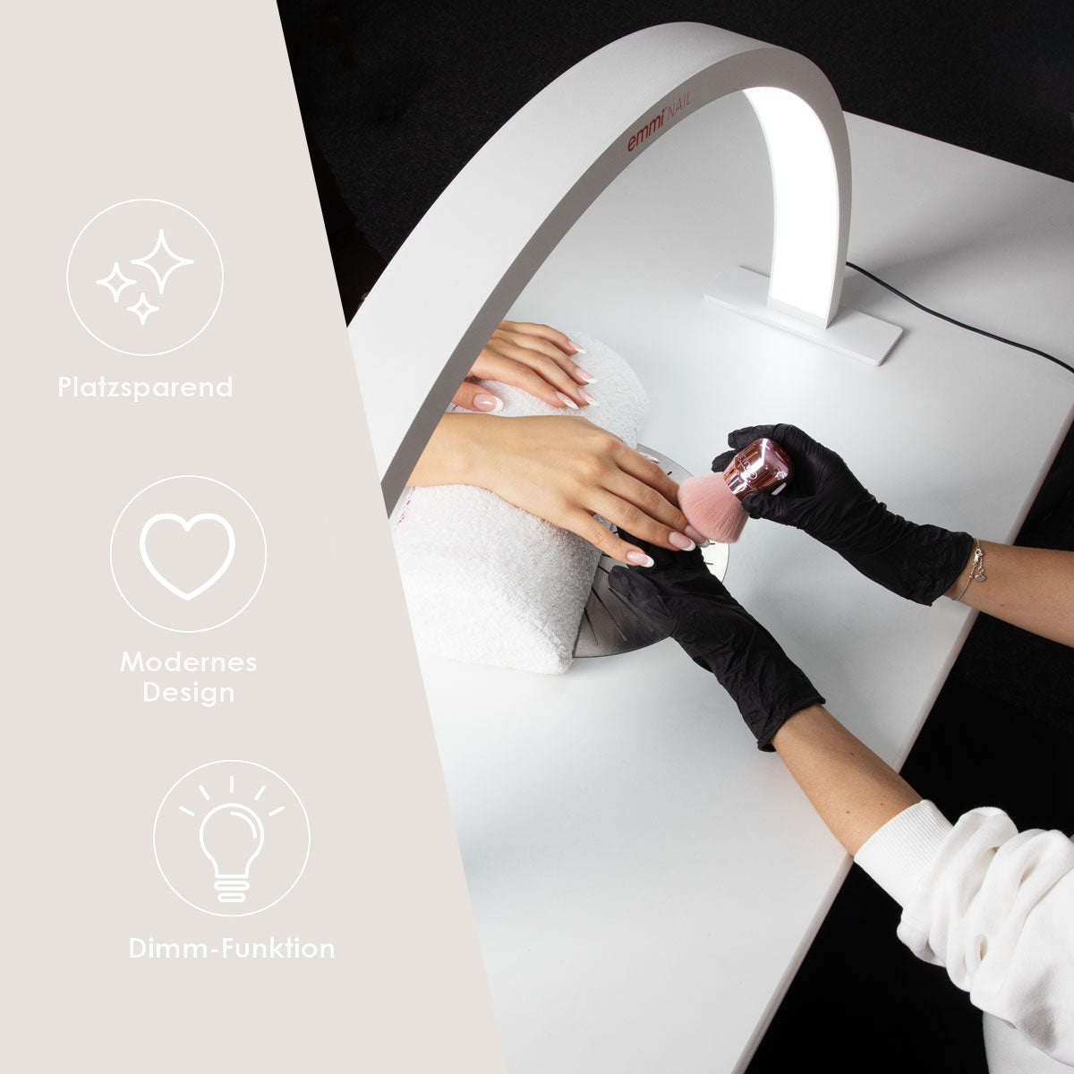 Emmi-Nail LED workplace light Rainbow White