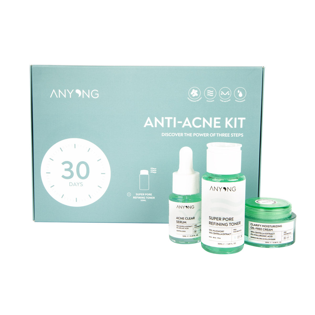 Coffret sérum visage Anyong/KIT ANTI-ACNÉ