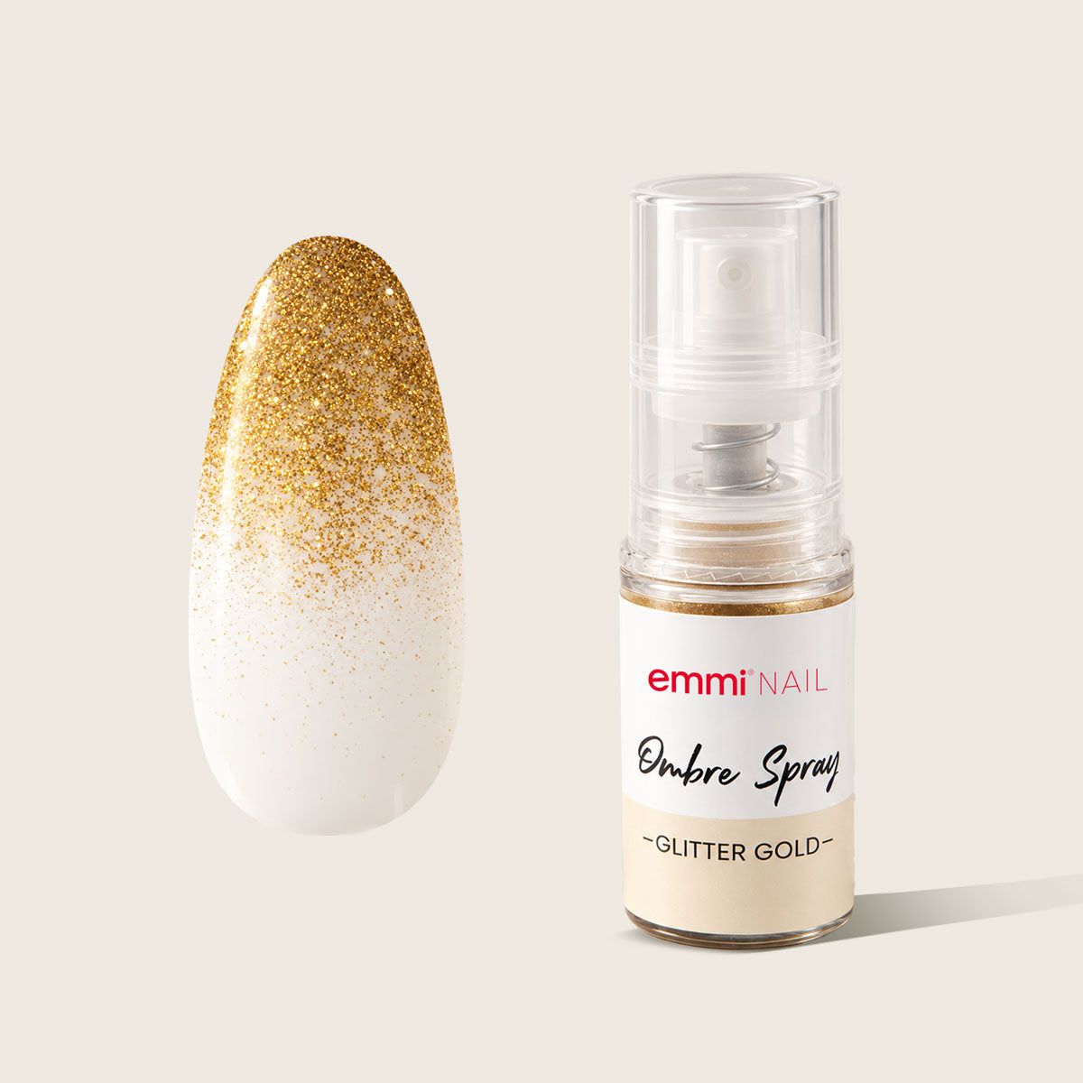 Spray Ombré Baby Boomer pailleté doré 5g