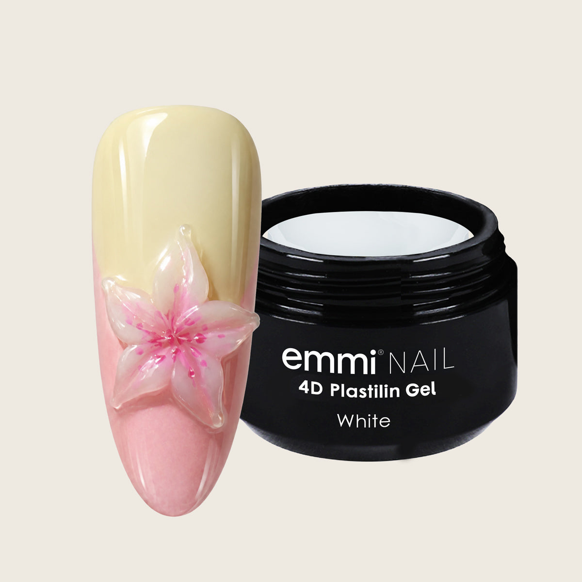 Emmi-Nail 4D Plasticine Gel White 8g -F539-