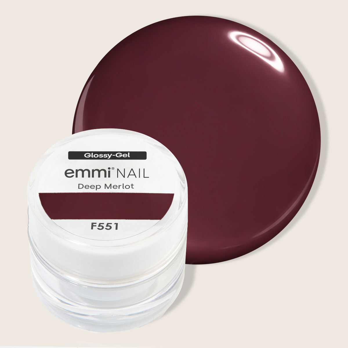 Emmi-Nail Gel Glossy Deep Merlot -F551-