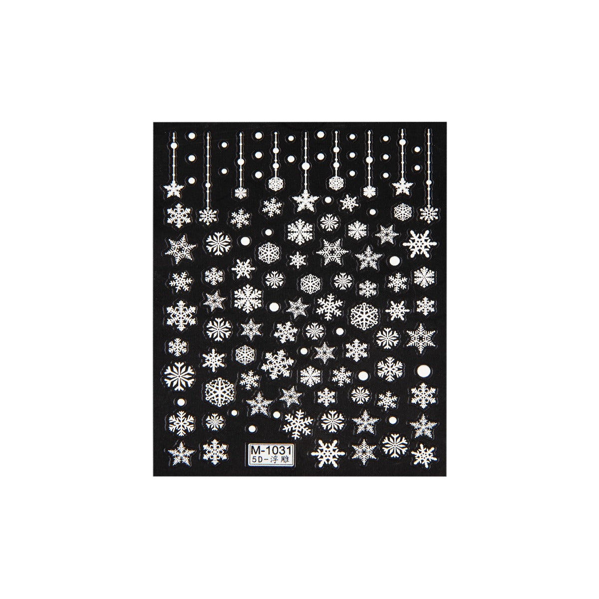 Autocollant pour ongles Emmi-Nail 5D Art Flocon de neige