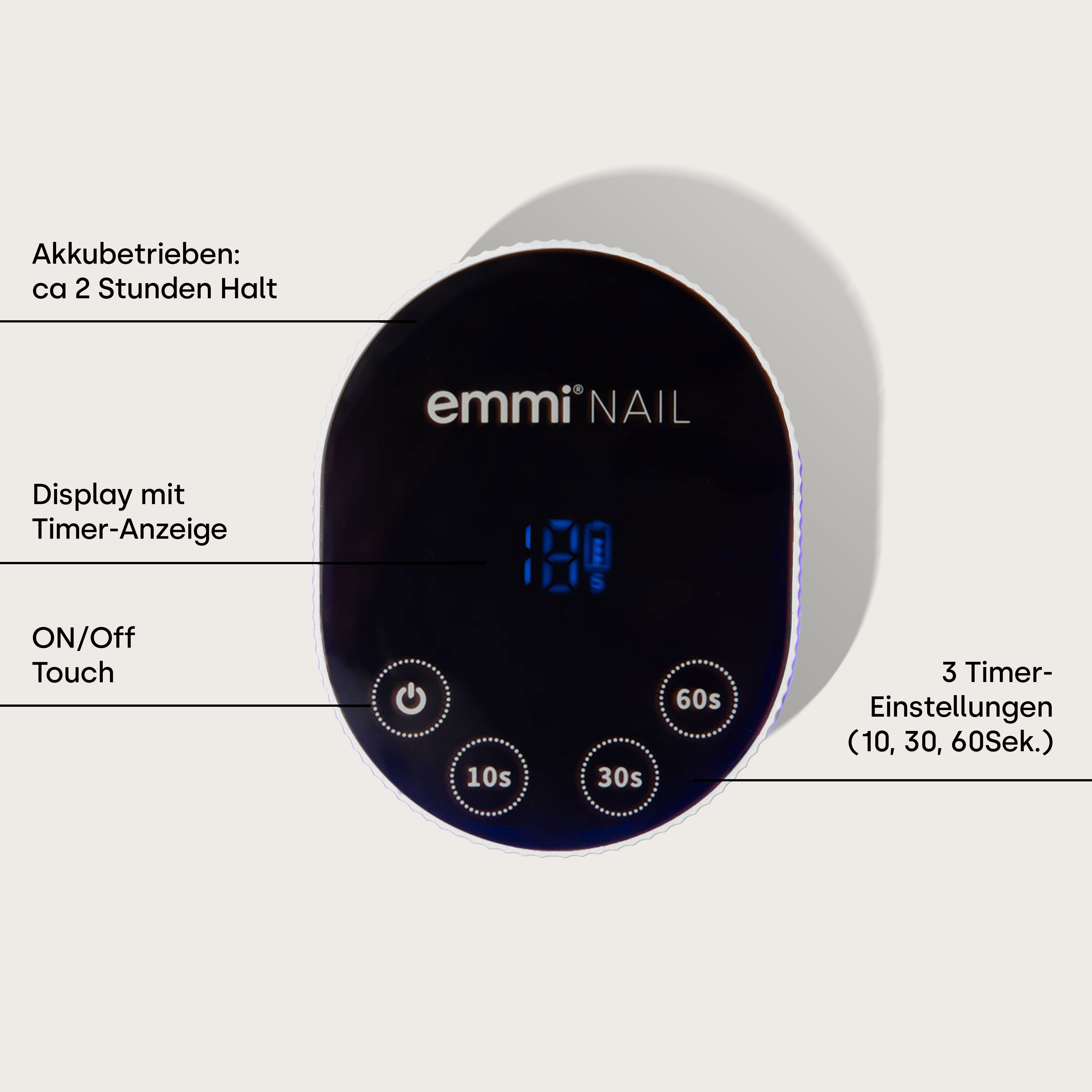 Shine2Go - Coffret de voyage Shellac avec lampe LED