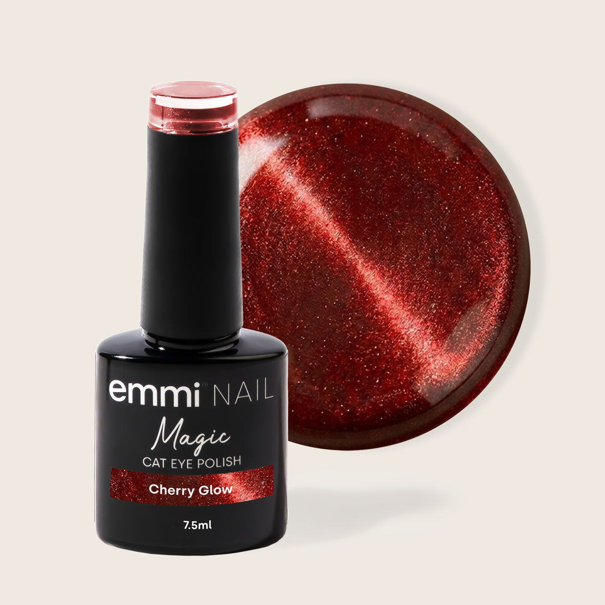 Vernis Shellac UV/LED Magic Cat Eye Cherry Glow -L545-