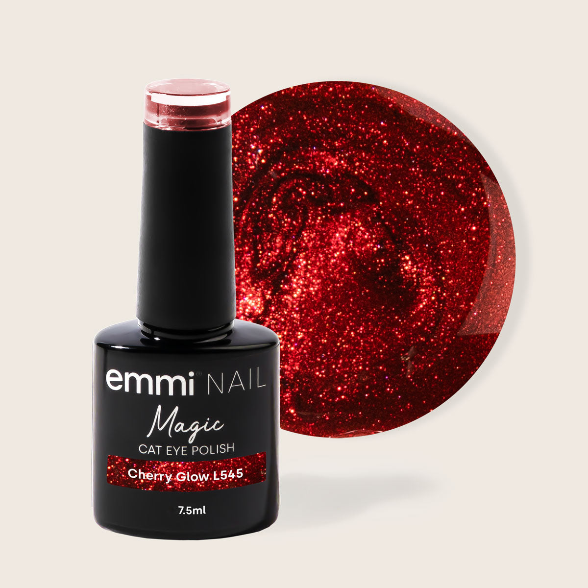 Vernis Shellac UV/LED Magic Cat Eye Cherry Glow -L545-