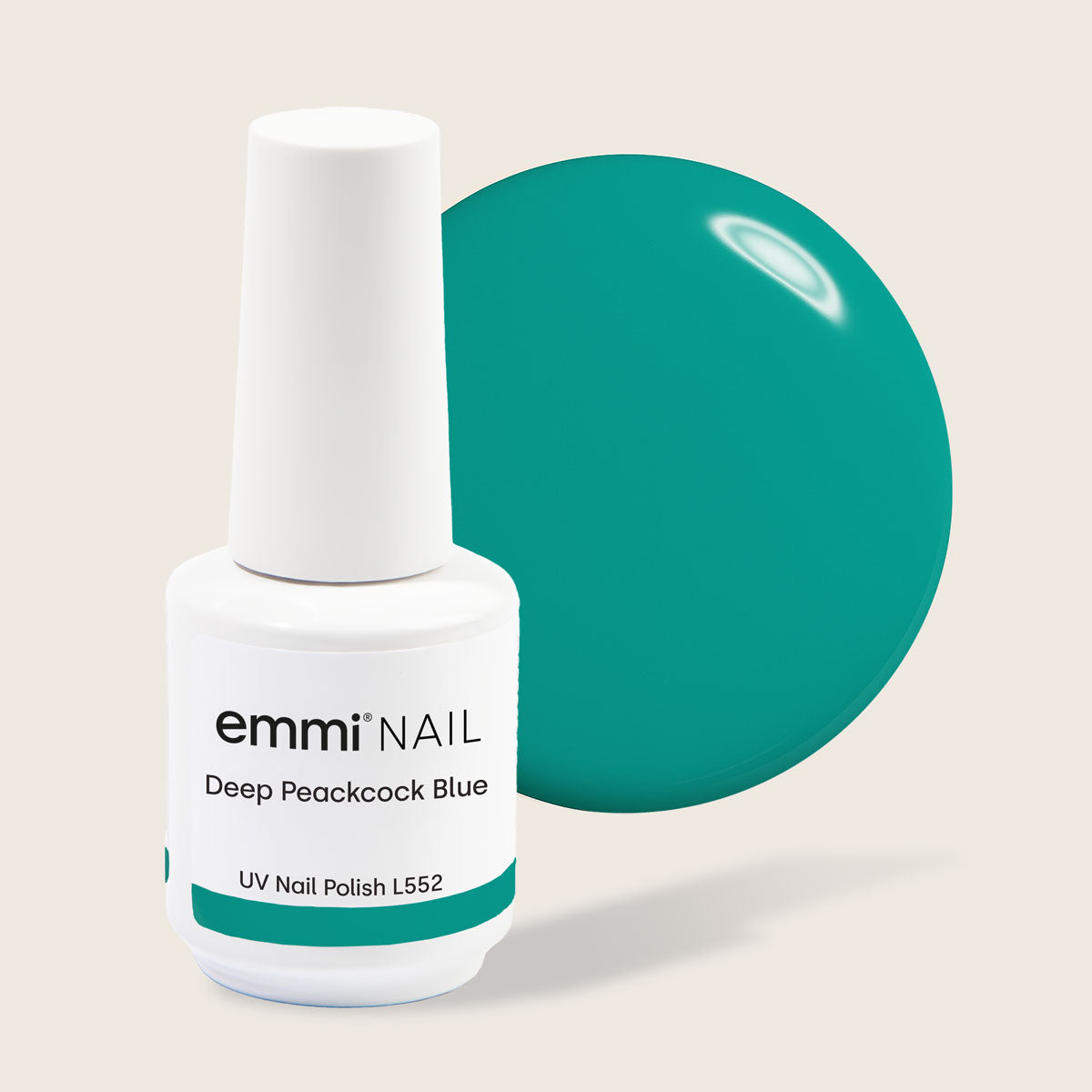 Shellac UV Polish Deep Peackcock Blue 15ml -L552-