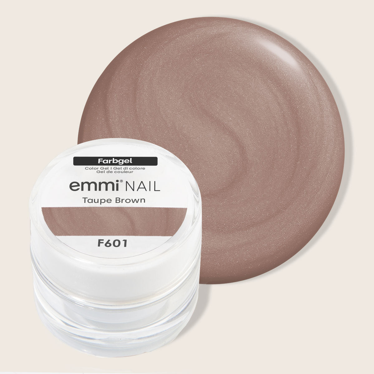 Emmi-Nail Farbgel Taupe Brown 5ml -F601-