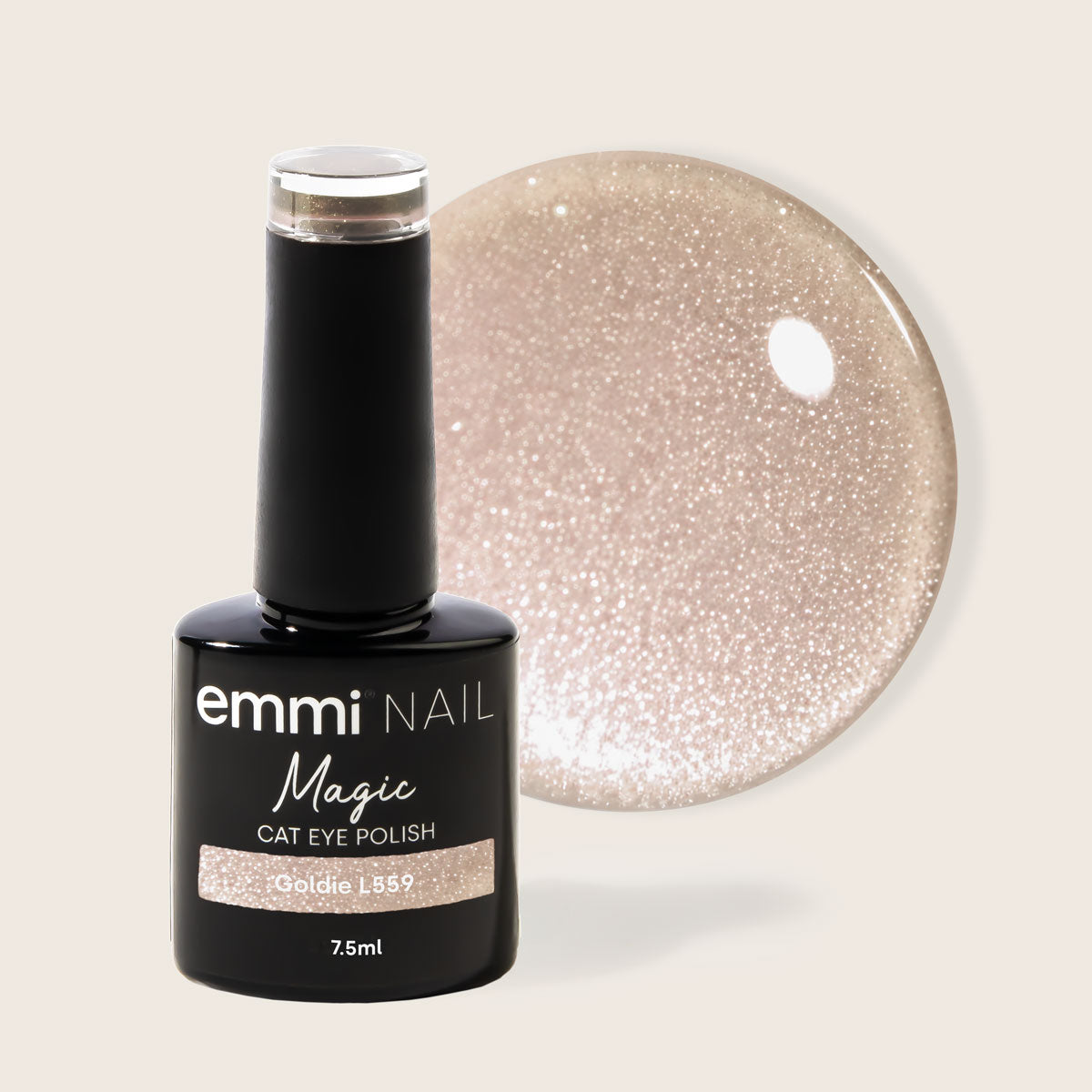 Shellac UV/LED varnish Magic Cat Eye Goldie -L559-