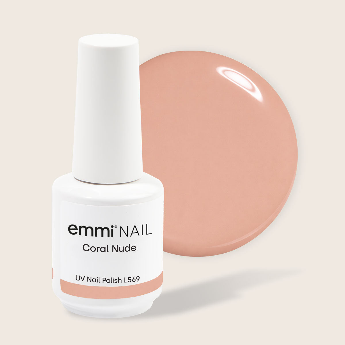 Shellac UV Polish Coral Nude 15ml -L569-