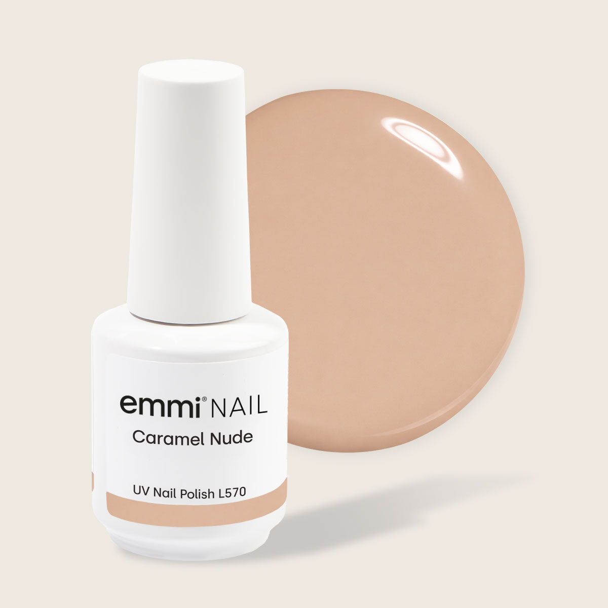 Shellac UV Polish Caramel Nude 15ml -L570-