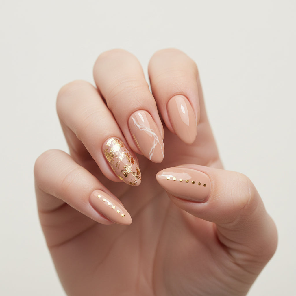 Shellac UV Polish Caramel Nude 15ml -L570-