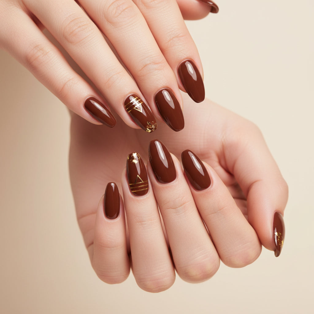 Shellac UV Polish Chocolate Red 15ml -L574-