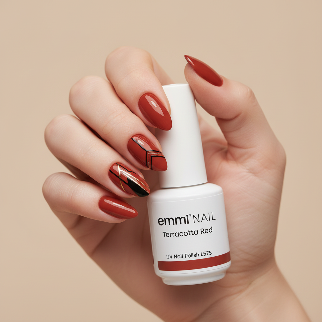 Shellac UV Polish Terracotta Red 15ml -L575-