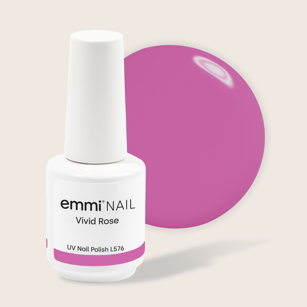 Shellac UV Polish Vivid Rose 15ml -L576-