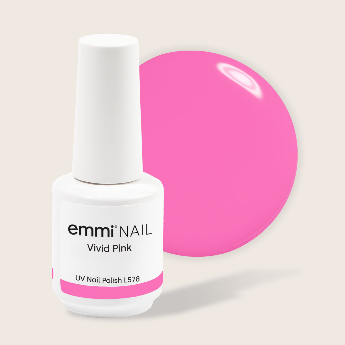 Shellac UV Polish Vivid Pink 15ml -L578-