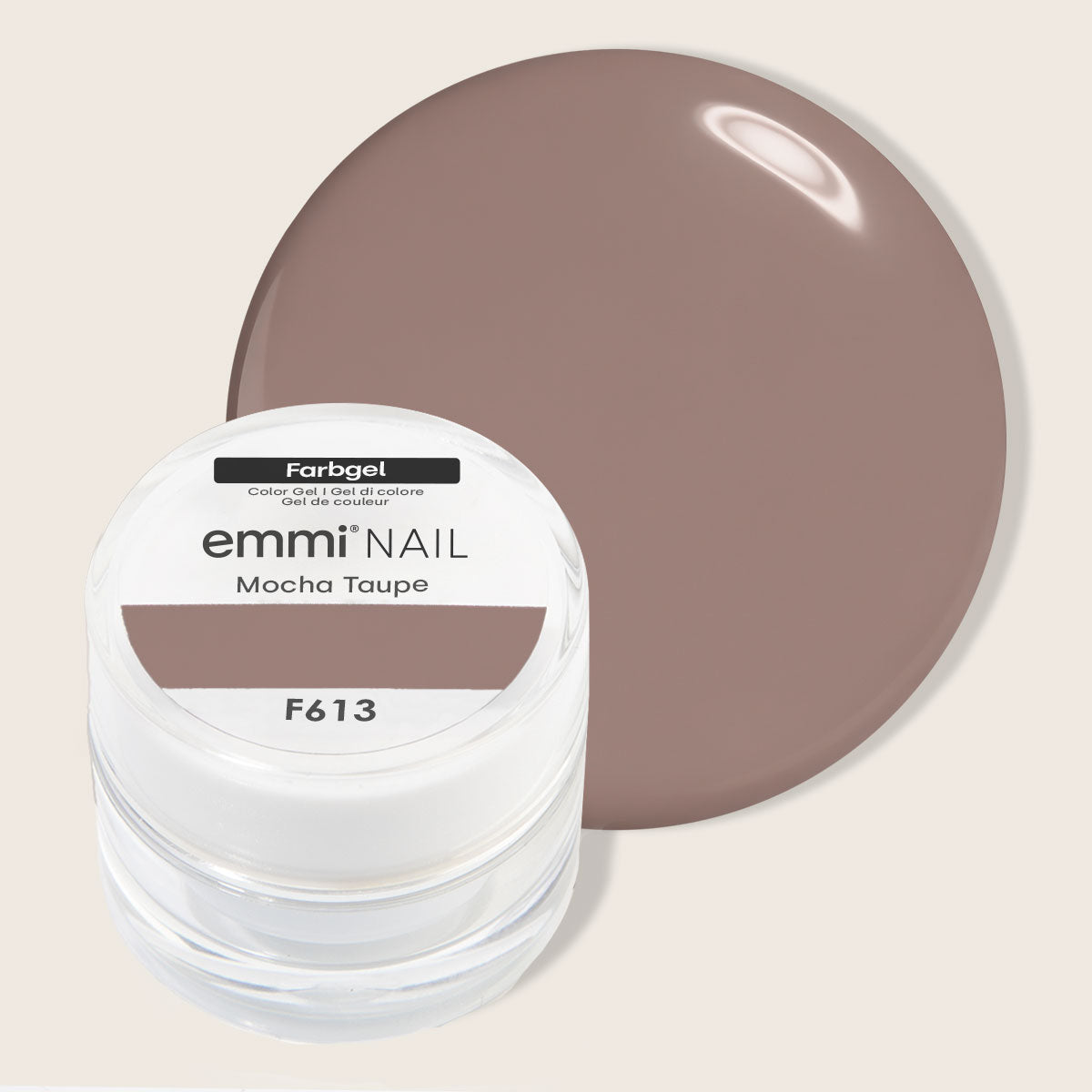 Emmi-Nail Gel de couleur Mocha Taupe 5ml -F613-