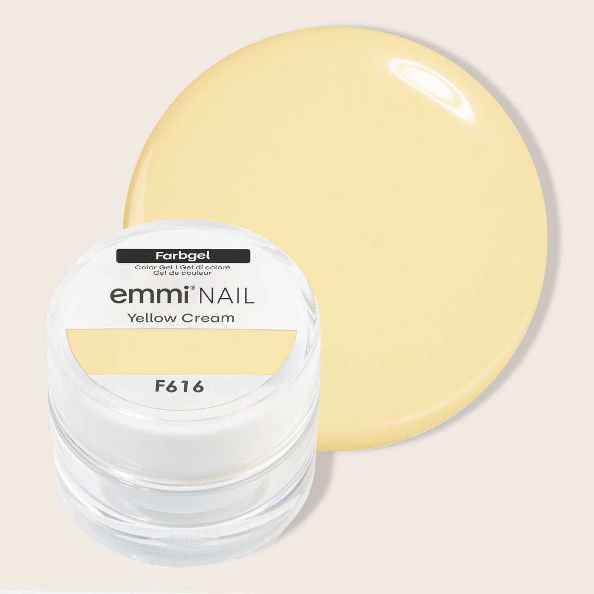 Emmi-Nail Farbgel Yellow Cream 5ml -F616-