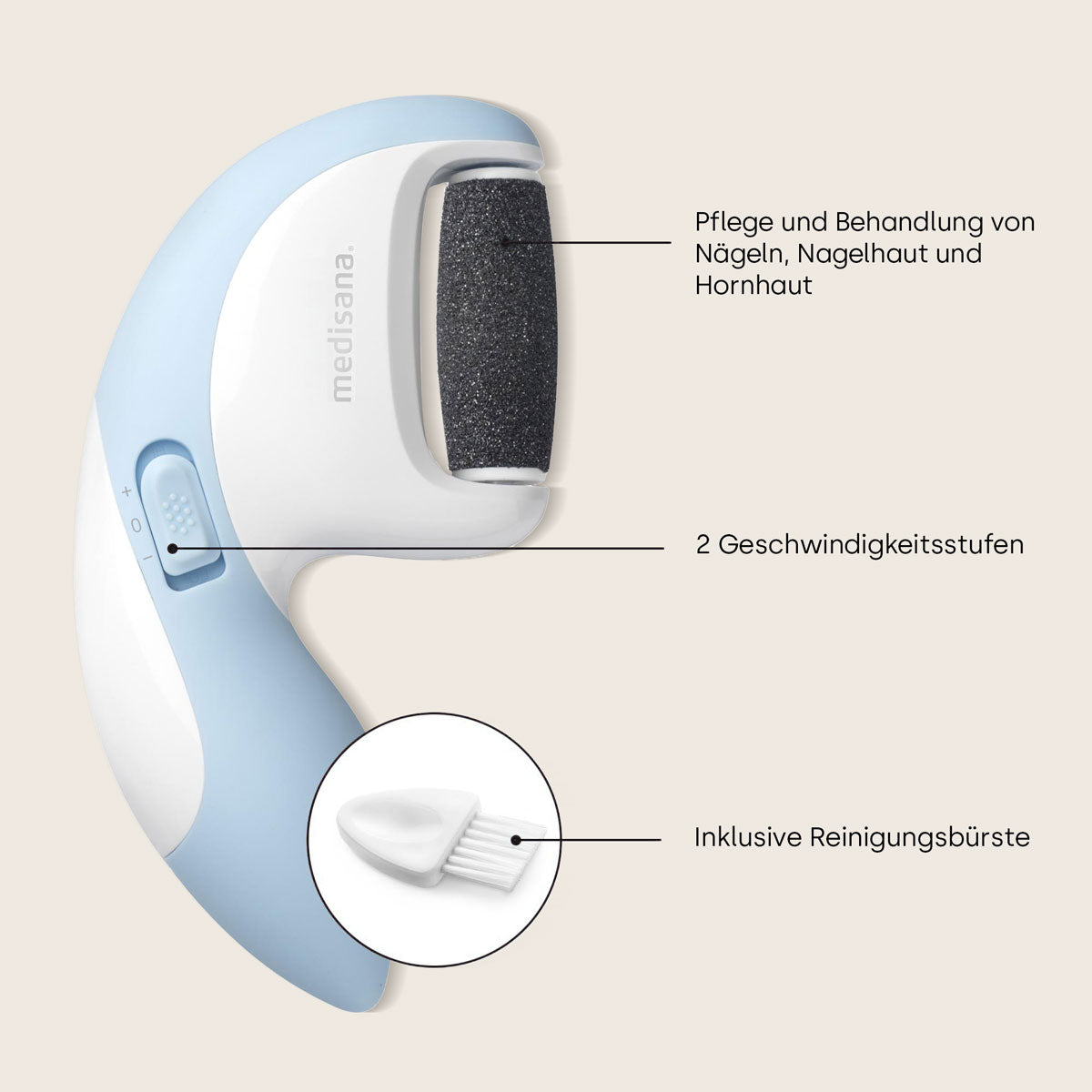 MEDISANA CR 870 Hornhaut Entferner