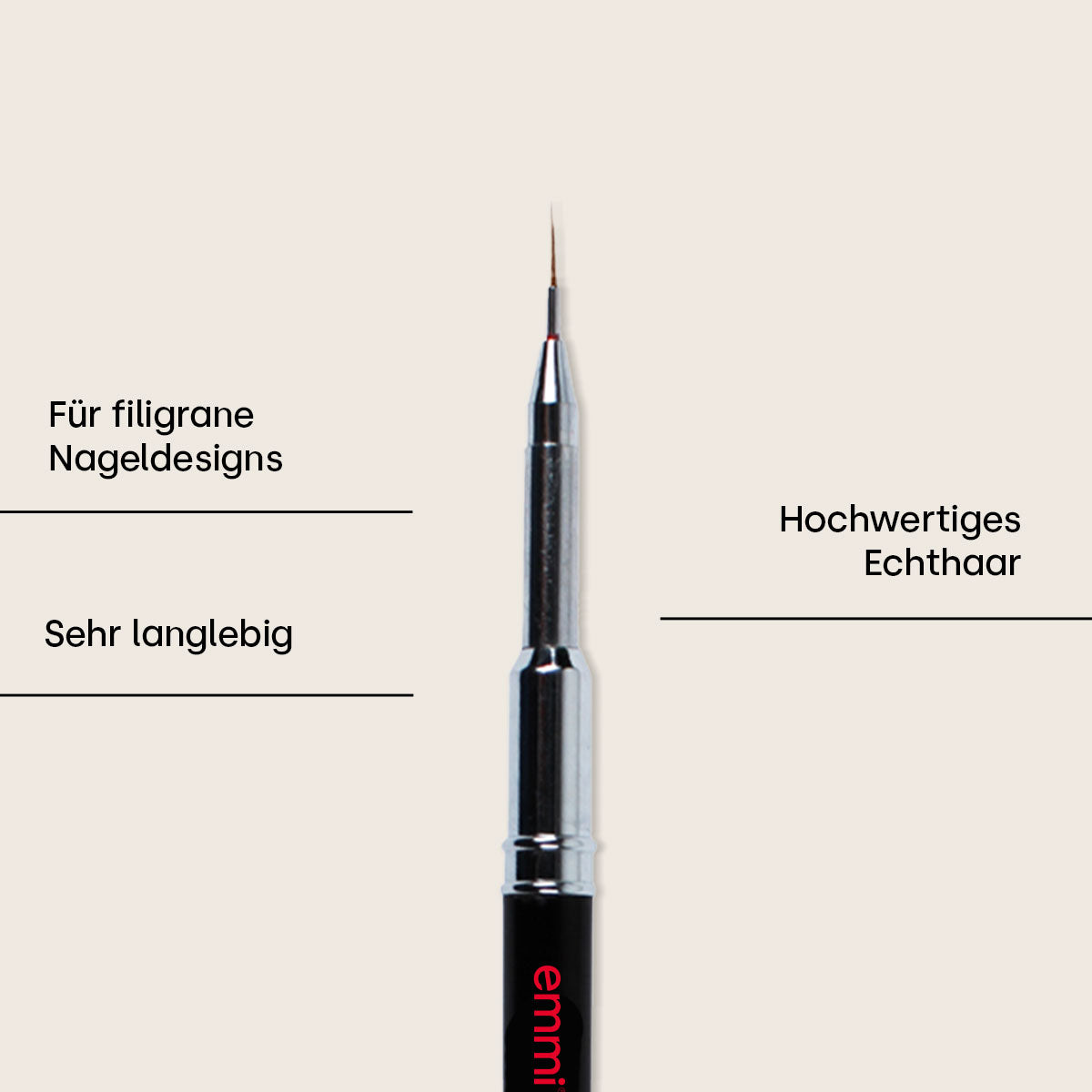 Emmi-Nail Nail Art Fineliner Brush -0- 9mm