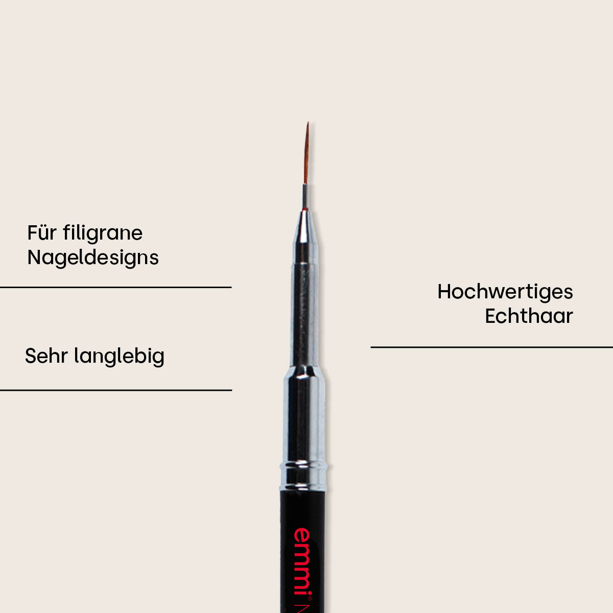 Emmi-Nail Nail Art Fineliner Brush -01- 11mm