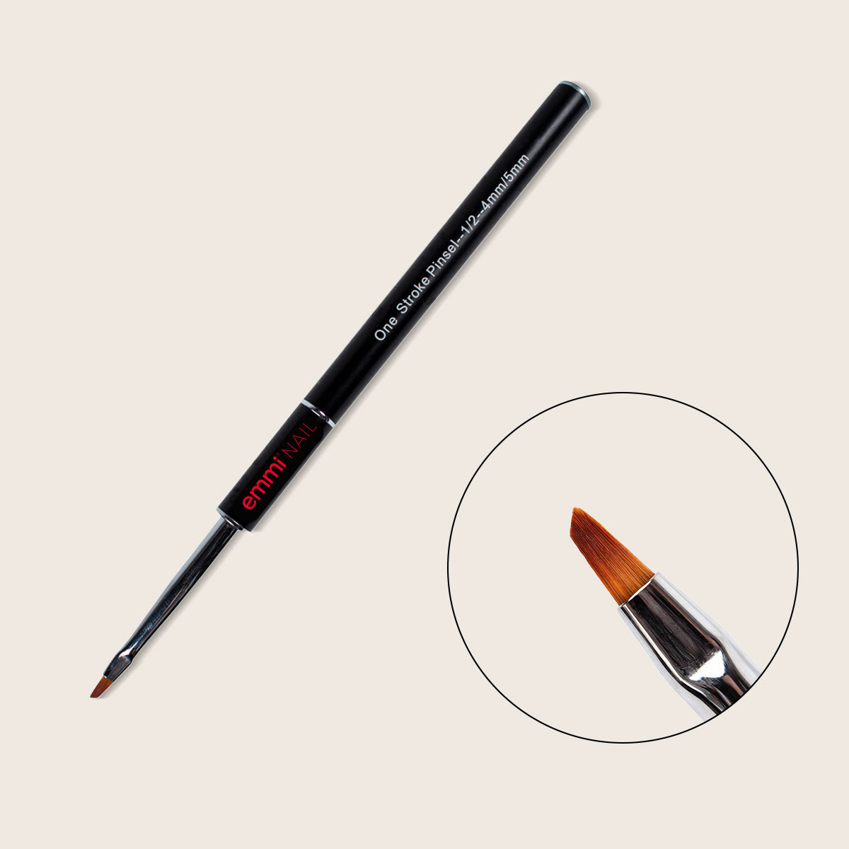 Emmi-Nail One Stroke Brush --1/2-- 4mm/5mm
