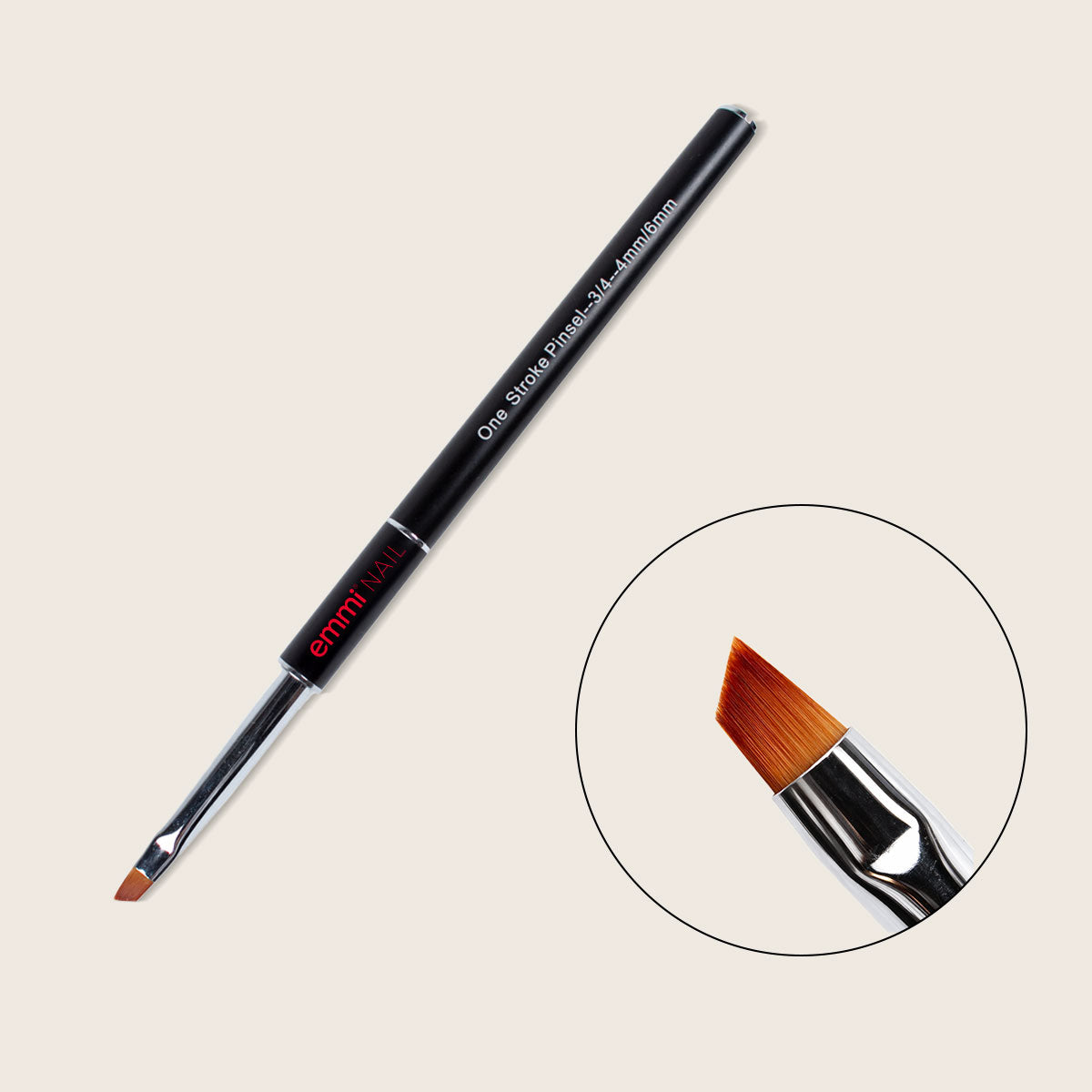 Pinceau One Stroke Emmi-Nail --3/4-- 4 mm/6 mm