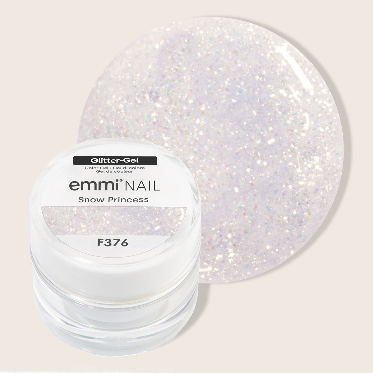 Gel pailleté Emmi-Nail Princesse des Neiges 5 ml -F376-
