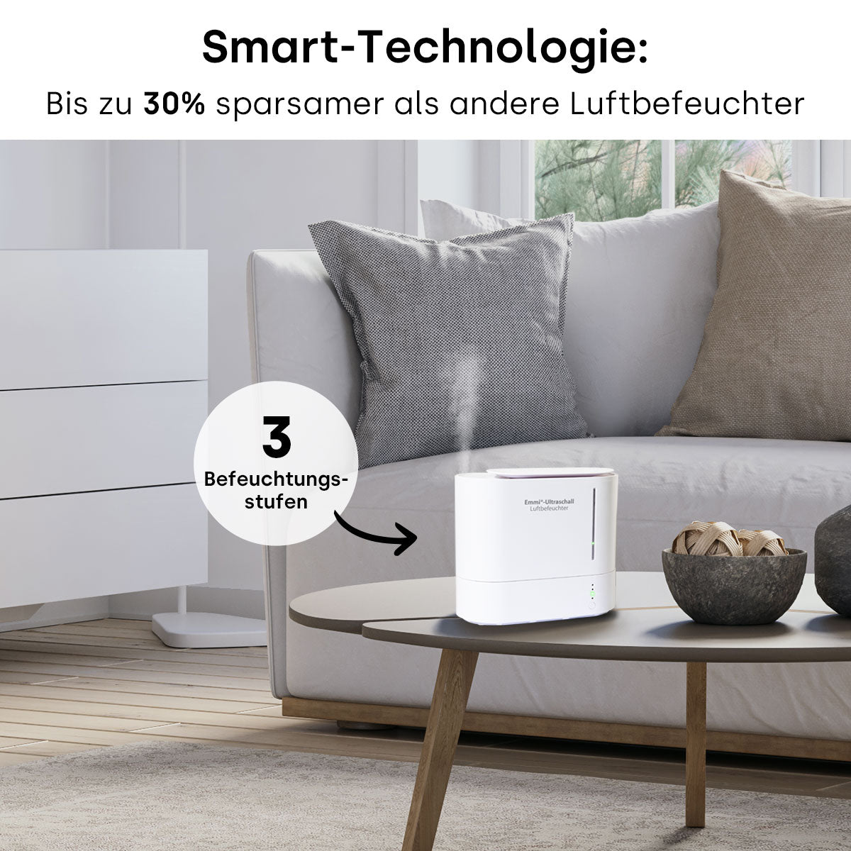 Emmi-Ultraschall Luftbefeuchter *oval*