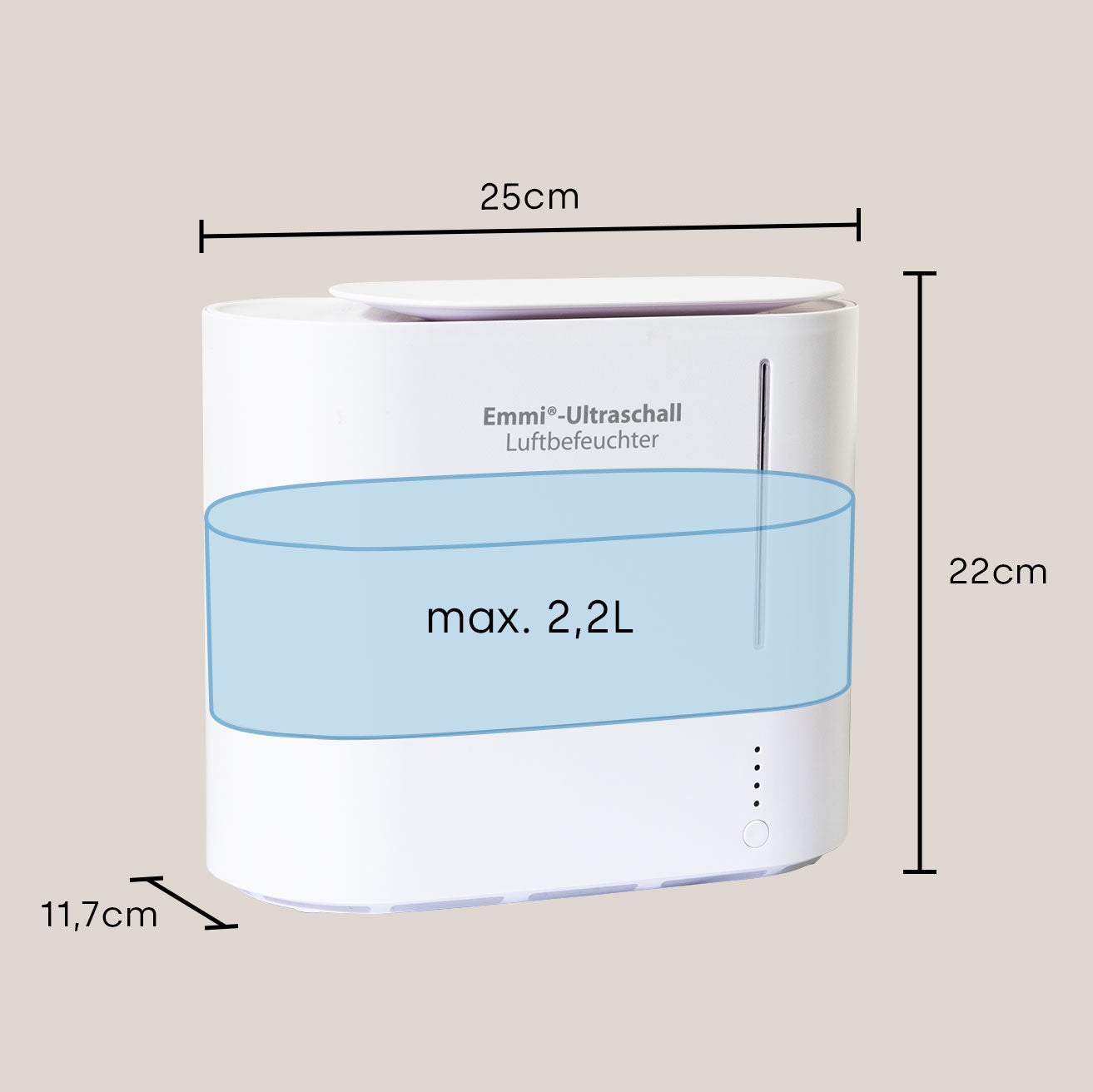 Emmi-Ultraschall Luftbefeuchter *oval*