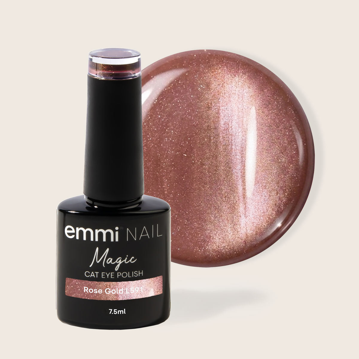 Shellac Vernis UV/LED Magic Cat Eye Rose Gold -L591-
