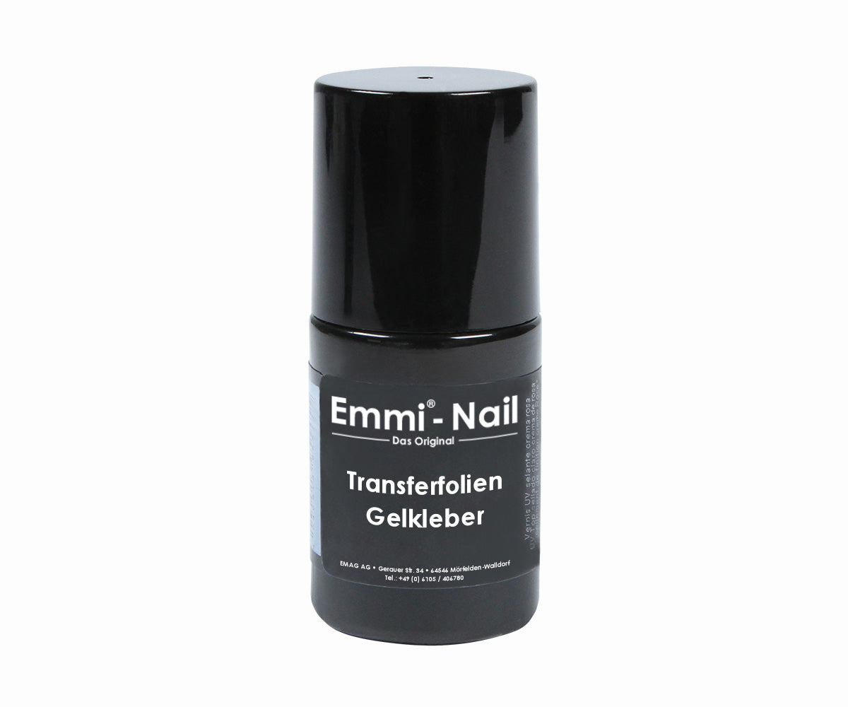 Feuilles de transfert pour nail art Emmi-Nail, colle gel 9 ml