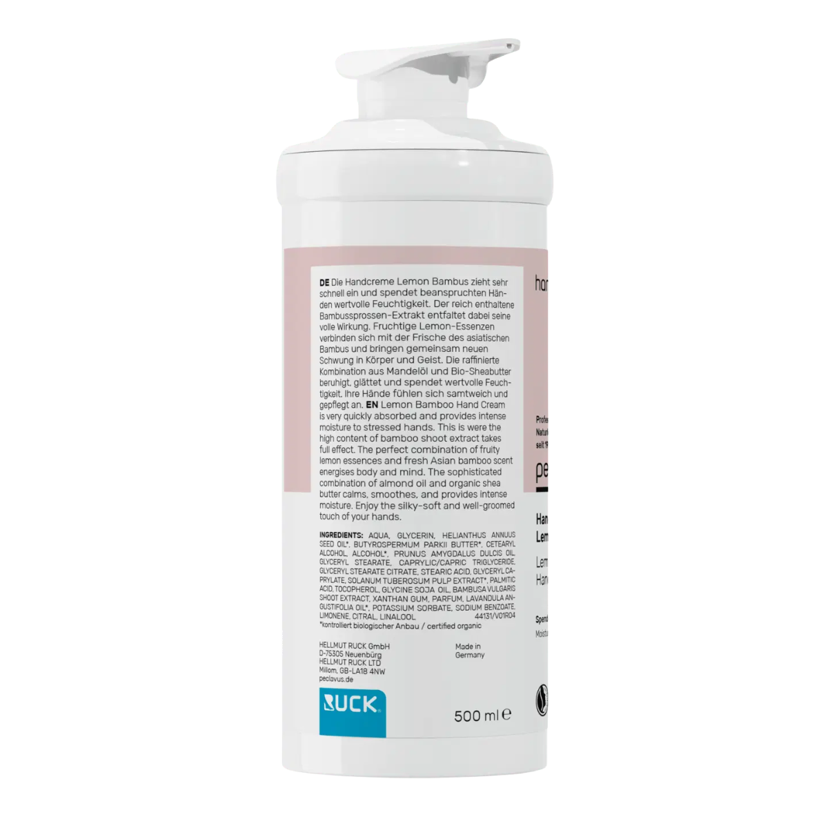 RUCK crème mains peclavus Citron Bambou